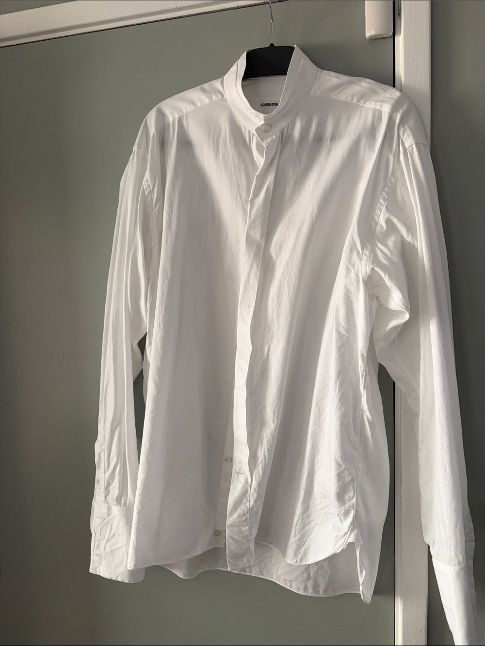 Lorenzini - Tuxedo Shirt, vintage, size 39, white.